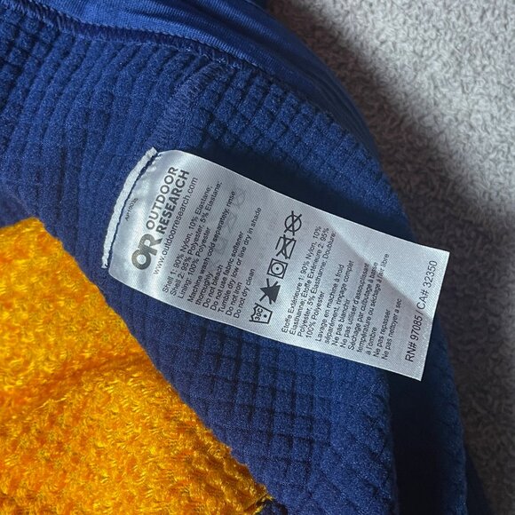 Outdoor Research Deviator Hoodie Jacket Blue Full Zip Hooded Hiking Men's XXL - Picture 7 of 7